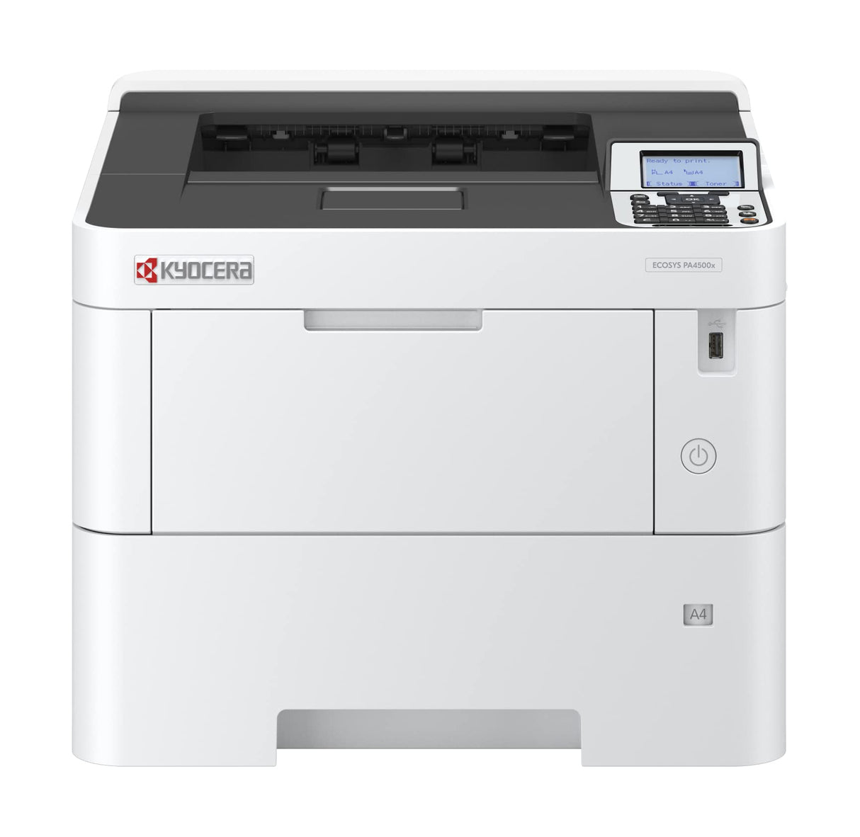 Kyocera Ecosys PA4500x/Plus - Impresora láser (45 ppm, 45 ppm, Gigabit LAN), Color Negro y Blanco