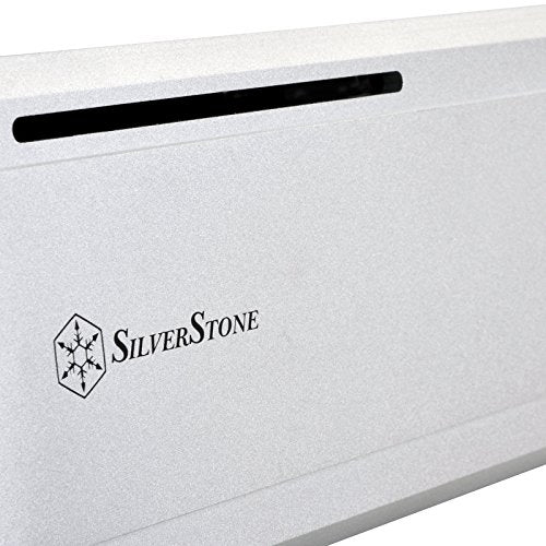 SilverStone SST-FTZ01S - Carcasa de Ordenador Fortress Mini-ITX para Juegos de Alto Rendimiento, Plata