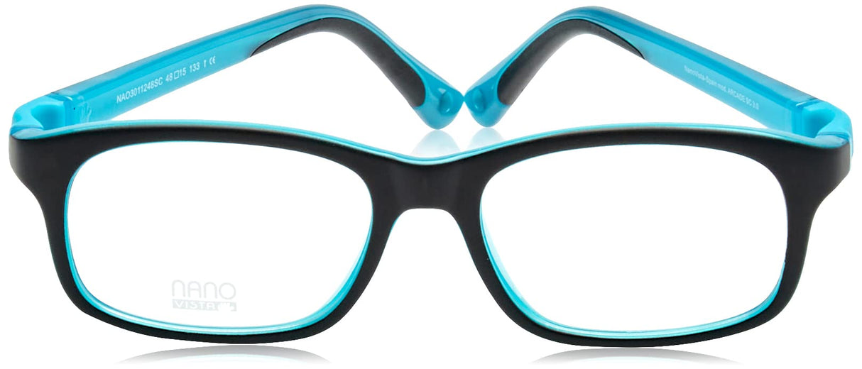 NANOVISTA Arcade SC 3.0 Gafas, Bicolor Negro Mate/Turquesa, 48 Unisex Adulto
