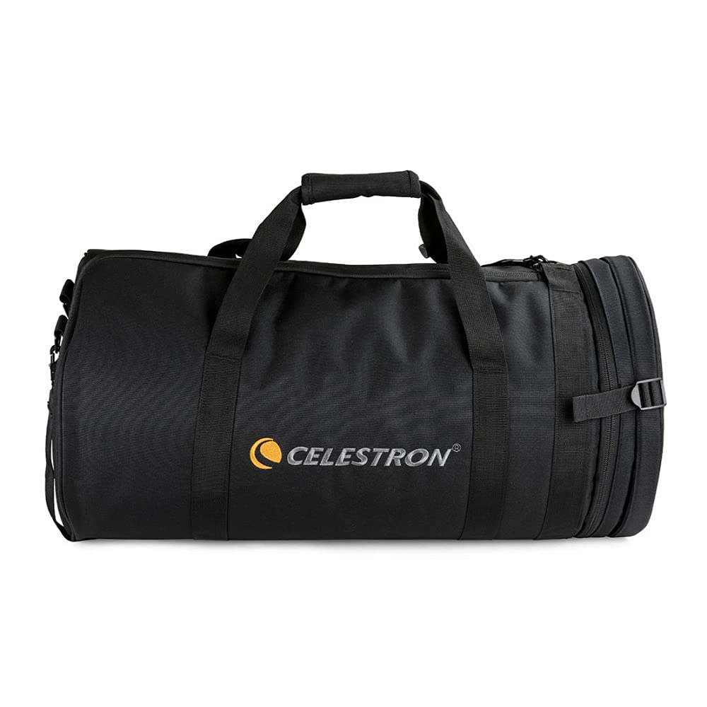 Celestron 94030 Bolsa para telescopio de 9,25” para Tubos ópticos Schmidt Cassegrain y EdgeHD – Estuche Duradero Resistente al Agua con Compartimentos Protectores, Bolsillo Accesorios y Correa, Negro