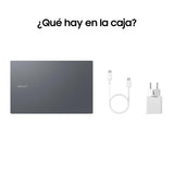 Samsung Galaxy Book4, Ordenador Portátil Ultrafino 15.6" Full HD LED, Intel Core 7-150U, 16GB RAM, 512GB SSD, Intel Graphics, Windows 11 Home, Gris, Teclado QWERTY Español