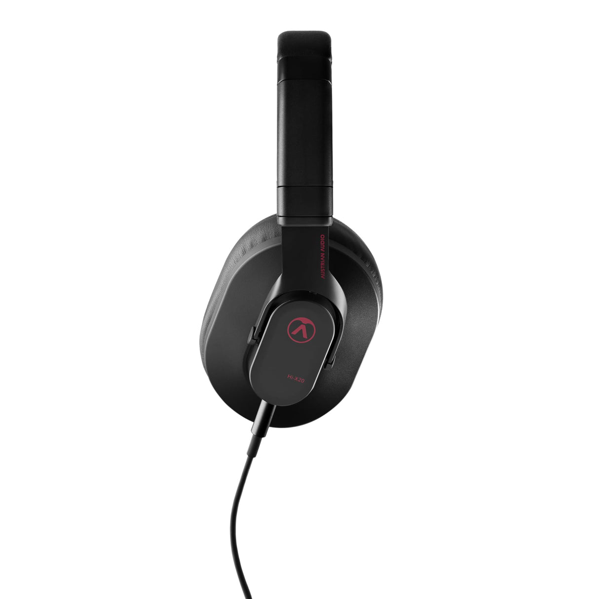 Austrian Audio Hi-X20 Over-Ear Headphones, Auriculares Profesionales con Cable (diseño Cerrado, transductores Hi-X, Almohadillas de Espuma viscoelástica, diseño Plegable, Cable Desmontable), Negro