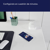 Router wifi de malla eero 6+ de Amazon | Con Ethernet de 1 Gb/s, 420 m2 de cobertura y capacidad para conectar más de 75 dispositivos | pack de 3, modelo de 2022