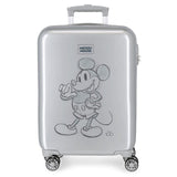 Disney Mickey Maleta de cabina Gris 37x55x20 cms Rígida ABS Cierre de combinación lateral 34L 2 kgs 4 Ruedas dobles Equipaje de Mano