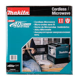 Makita MW001GZ - Microondas con batería, 40 V, máx. 350/500 W, 8 L (sin batería, sin cargador)