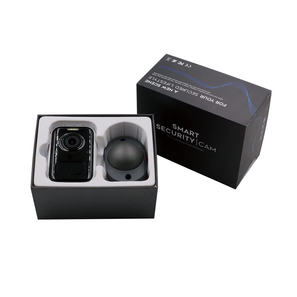 Albrecht Home SC 100 - Cámara de vigilancia WiFi 21500 Full HD visión Nocturna, IP65 Impermeable, Detector de Movimiento