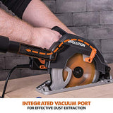 Evolution Power Tools - Sierra circular multimaterial R185CCSX+ con guía compatible (paquete plus con bolsa de transporte), 185 mm, 230 V