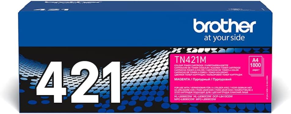 Brother DCP-L8410CDW -Impresora multifunción láser Color Profesional 3 en 1 (impresión, Copia y escaneado, Alta Velocidad, WiFi, impresión a Doble Cara, LCD), Blanco