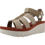 Fly London YOJI198FLY, Sandalias Mujer, Military/Beige/Brick, 38 EU