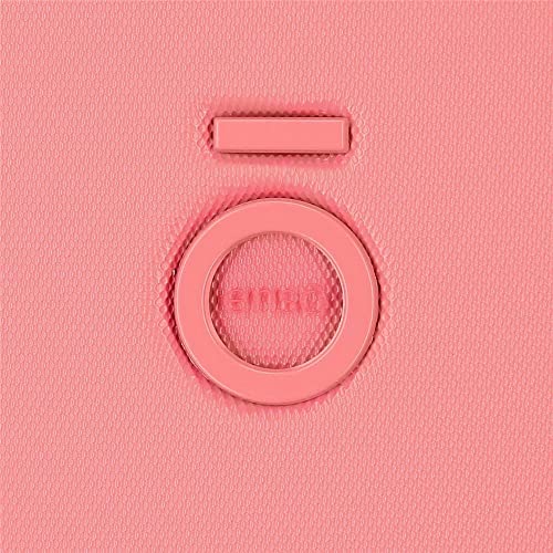 Enso Ciao Bella Maleta de Cabina Rosa 40x55x20 cms Rígida ABS Cierre TSA Integrado 37L 3,22 kgs 4 Ruedas Dobles Equipaje Mano