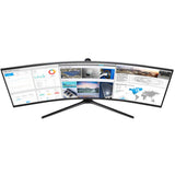 Samsung C49J890DKU - Monitor curvo de 49" FullHD (3840x1080, LED, 32:9, 144 Hz, 3000:1, 5 ms, USB 3.0, HDMI, USB Type C, PBP) Negro