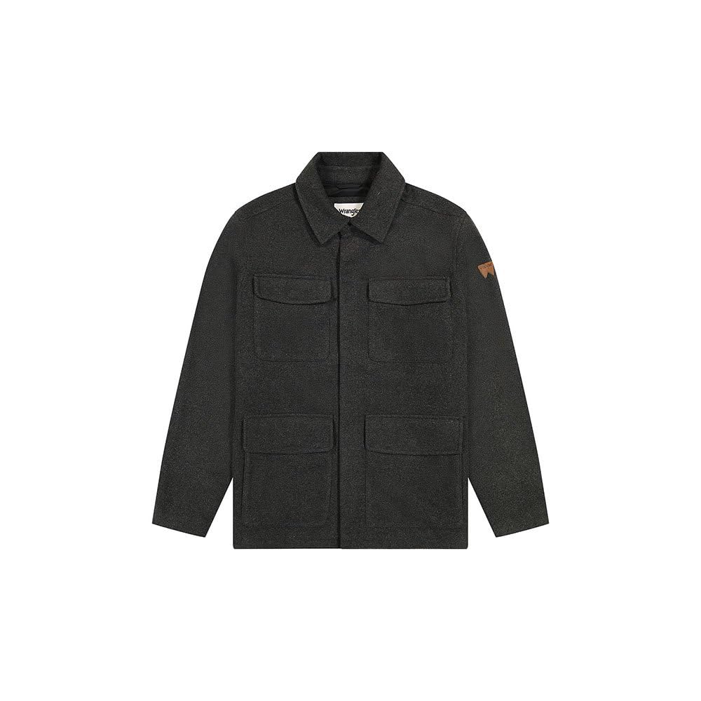 Wrangler Chaqueta de transición, Gris, S para Hombre