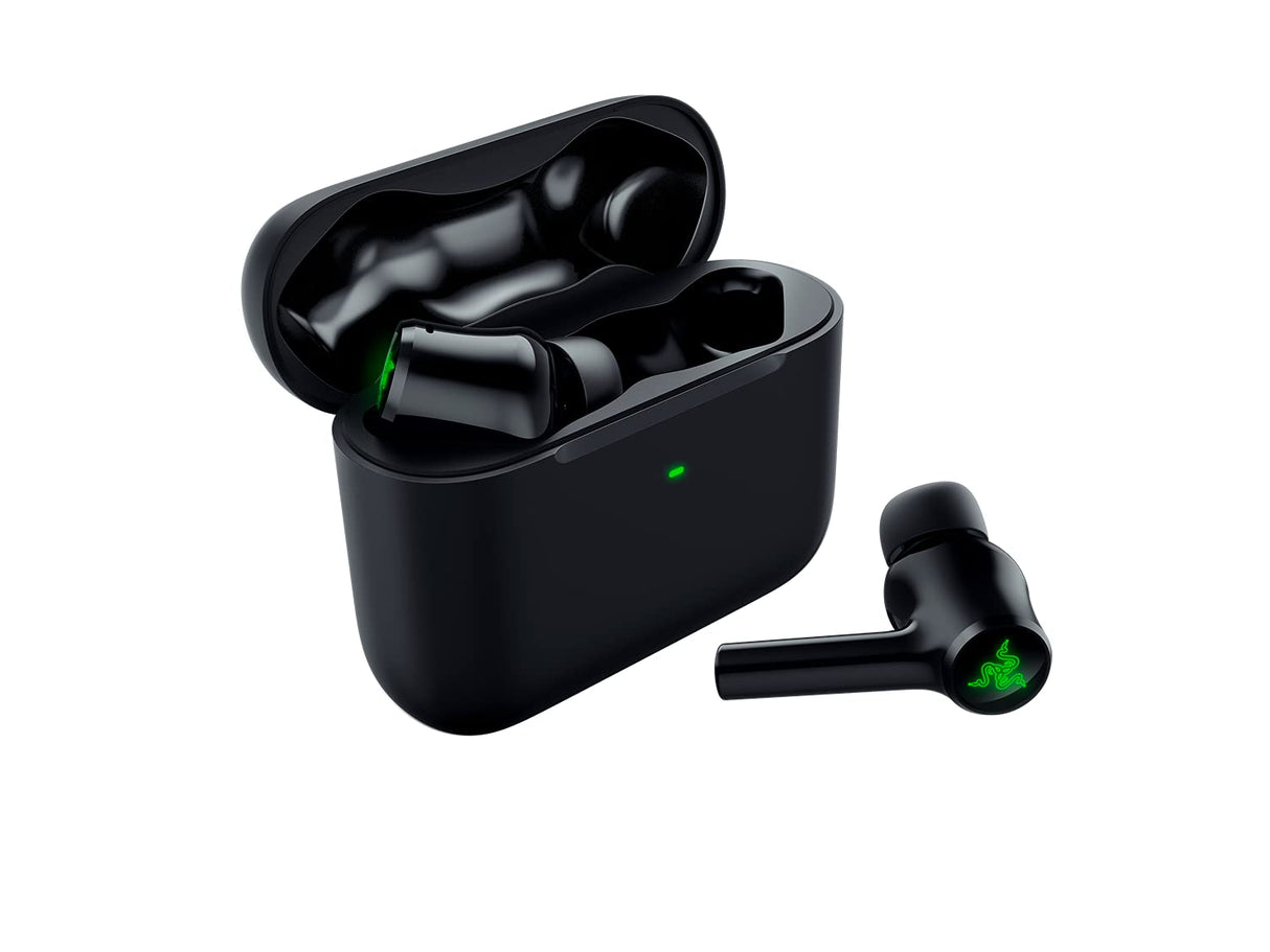 Razer Hammerhead True Wireless (2.ª generación) - Auriculares inalámbricos (intraauriculares, iluminación Chroma RGB, reducción activa del ruido ANC, latencia ultrabaja, estuche de carga) Negro