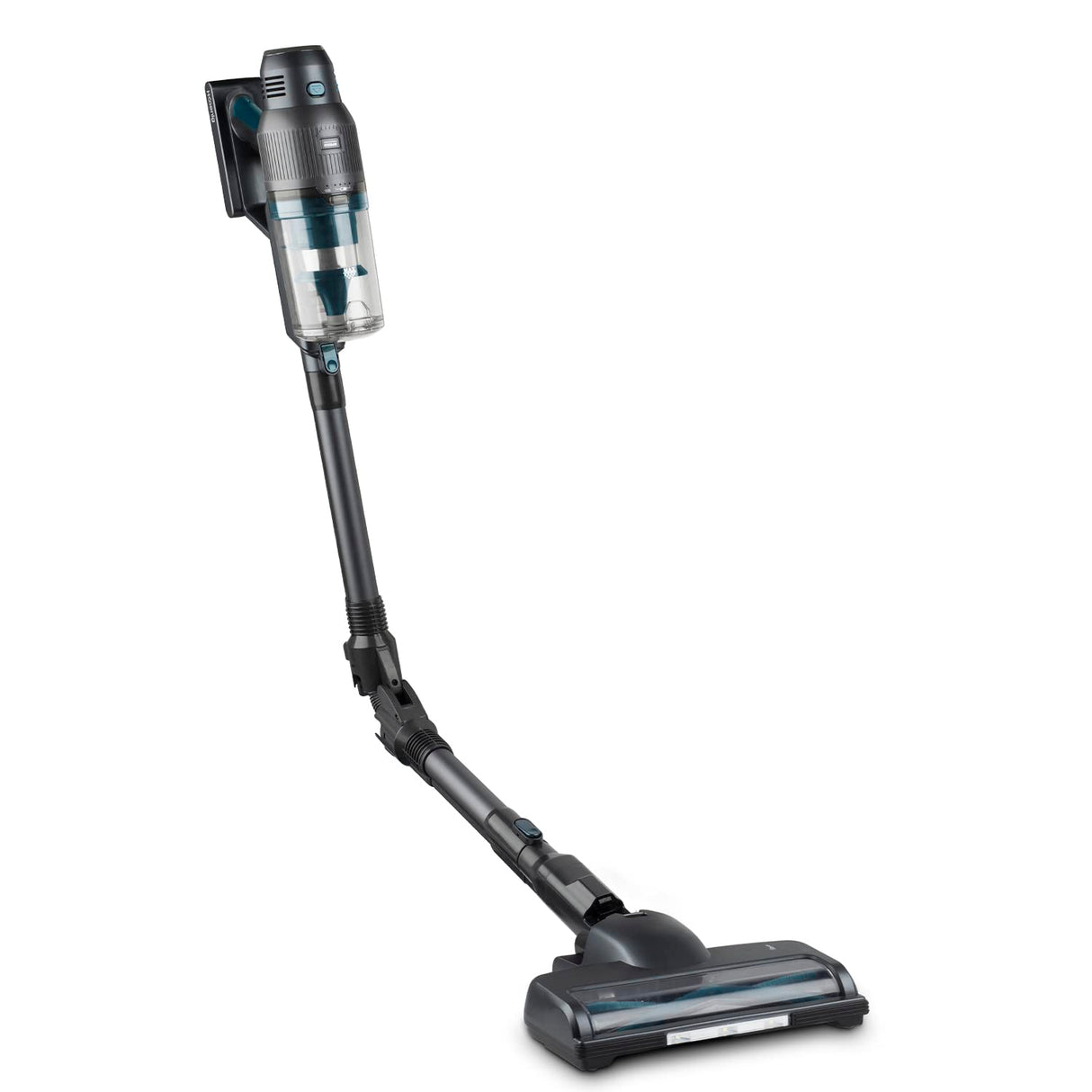 H.Koenig Aspirador Sin Cable 2 en 1 PowerFlex+ UPX26, Plegable, Autónomo hasta 40 Min, Sin Bolsa, Ligero, Ergonómico, 3 Potencias, 220 W, 0.8 Liters, Roja y Plateada