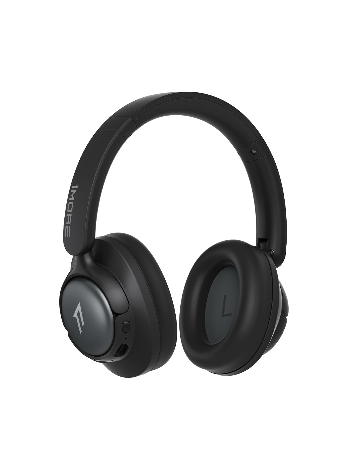 1MORE HQ31 Auriculares supraaurales, audífonos híbridos con cancelación Activa de Ruido con Audio de Alta resolución, Tiempo de reproducción de 90 Horas, diseño Plegable, Modo con Cable Disponible