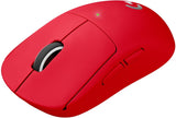 Logitech G PRO X SUPERLIGHT Ratón inalámbico Gaming, ultraligero, 5 botones programables, batería larga duración, memoria integrada - Rojo
