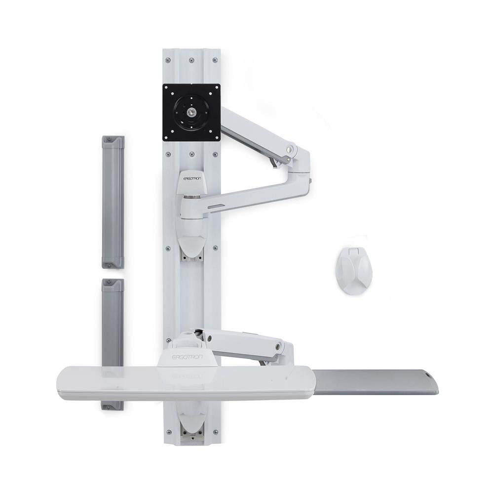 Ergotron LX Wall Mount System 81,3 cm (32") Blanco - Soporte de pared para pantalla plana (Monitor de ordenador, 11,3 kg, 81,3 cm (32"), 75 x 75 mm, 100 x 100 mm, Blanco)