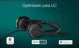 EPOS Impact 460 Auriculares Binaurales On-Ear con Cable USB-C y USB-A con Micrófono con Cancelación de Ruido, Plug-and-Play, Sonido, Ajuste Cómodo, para Oficina y Trabajo Remoto