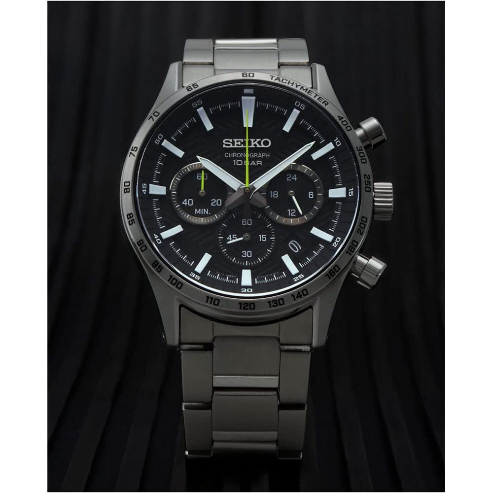 Seiko Reloj Analógico para Hombres de Cuarzo con Correa en Acero Inoxidable SSB413P1