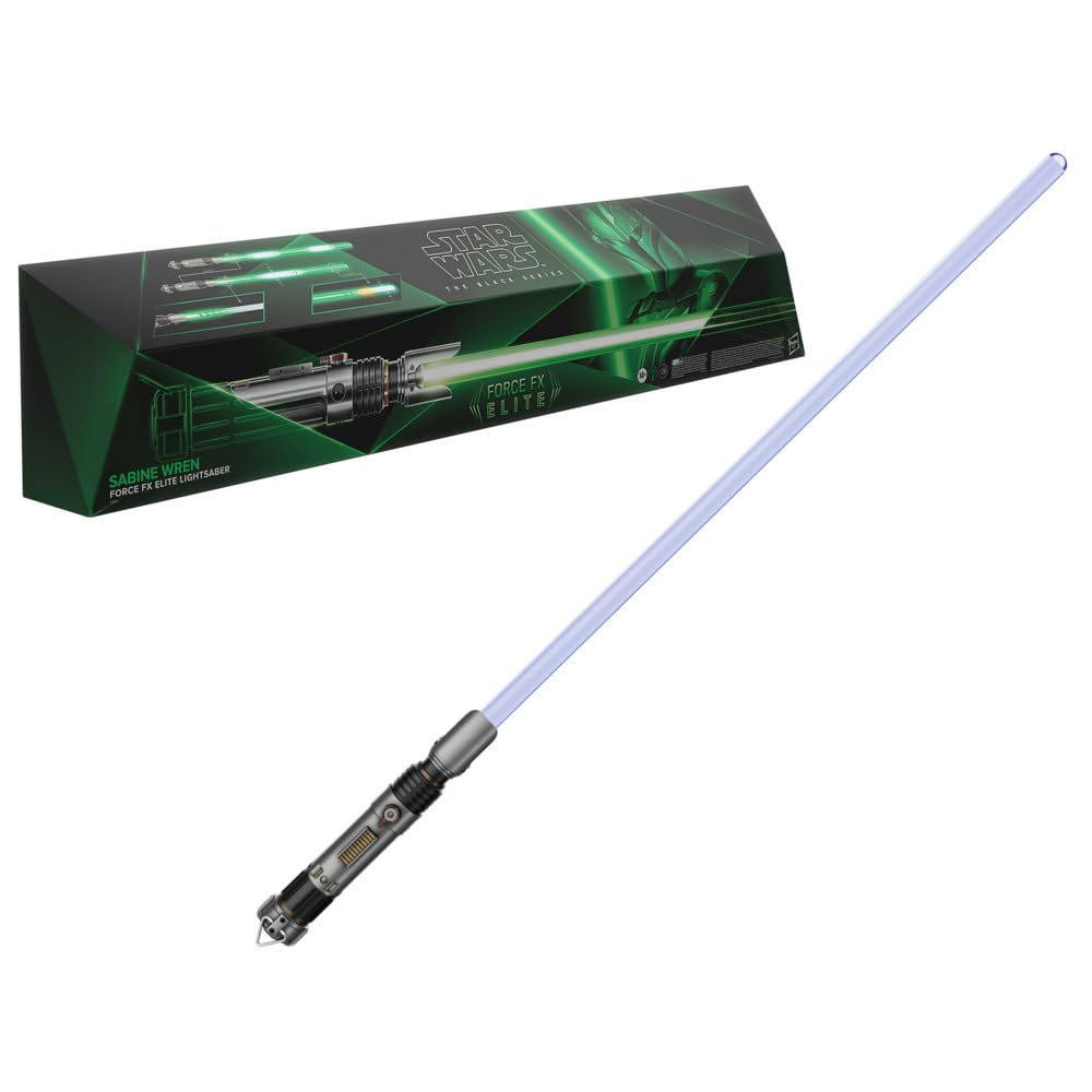 Star Wars The Black Series - Sabine WREN - Sable de luz Force FX Elite con Luces LED avanzadas y Sonidos - A Partir de 14 años