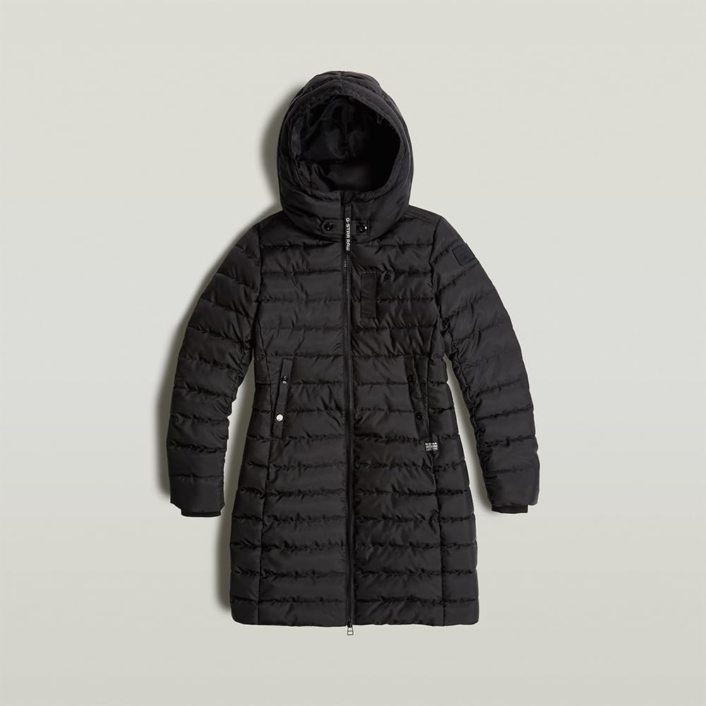 G-STAR Para Mujer Chaqueta ceñida con capucha Whistler Hedley, Negro (dk black D26405-B958-6484), S