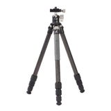 Leofoto - Ranger - Trípode de Carbono para cámaras - Incluye Cabezal esférico - Capacidad de Carga de 6 kg - Pies Extensibles - Altura mínima de 5,7 cm a una Altura máxima de 109 cm - RF-224C+
