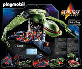 PLAYMOBIL 71089 Star Trek - Klingon Bird-of-Prey, Nave klingon con Efectos de Luz, Sonidos Originales y Figuras Coleccionables, Para Fans de Star Trek y Niños a partir de 10 Años