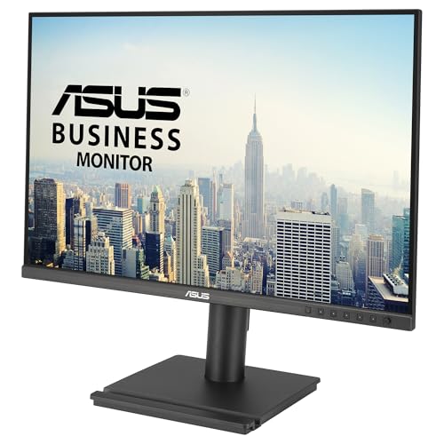 ASUS BE248QF Monitor Profesional de 24.1 Pulgadas, WUXGA 1920 x 1200, IPS, 100Hz, sin Marco, diseño ergonómico, HDMI, Eye Care, luz Azul Baja, antiparpadeo, Montaje en Pared, sostenibilidad