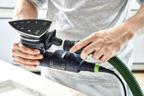 Festool Lijadora delta inalámbrica DTSC 400 3,0 I-Set (con baterías BP 18 Li 3,0, cargador rápido, adaptador de red (incluye cable de alimentación Plug IT), zapata, protector, bolsa de recogida de