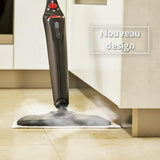 Vileda Steam PLUS XXL + Recambio Power Pad, Mopa a vapor para una limpieza más higiénica, elimina el 99,9% de bacterias, óptima para alfombras y moqueta, apto para todo tipo de suelos