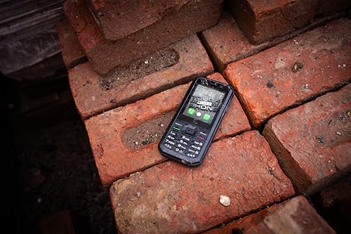 JCB Tradesman 3 4G Teléfono Robusto con WiFi, Resistente al Agua, con Whatsapp, Punto de Acceso, Doble SIM y Bluetooth, Negro