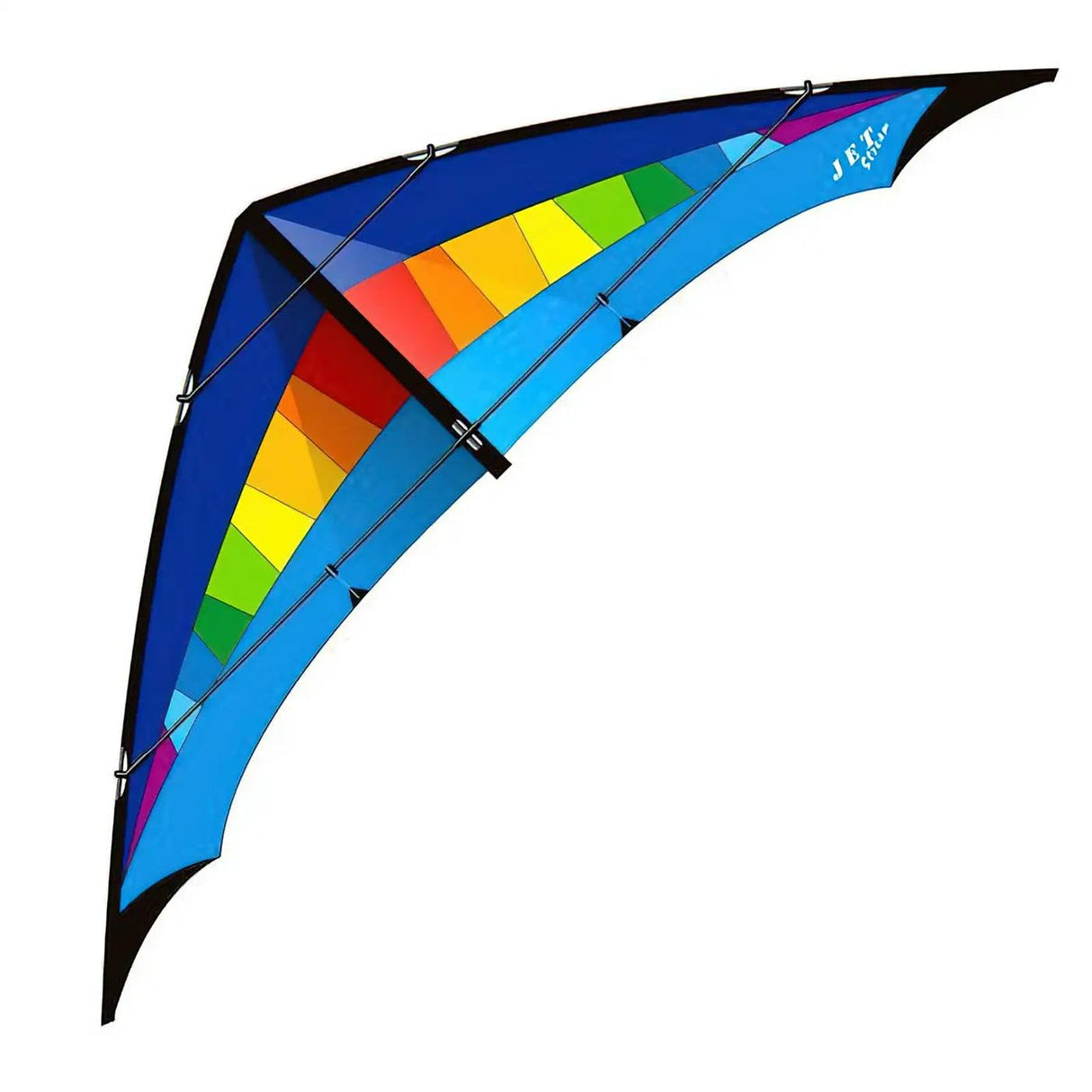 Elliot- Jet Stream, Large (JETSTR_GRainbow/Blue)