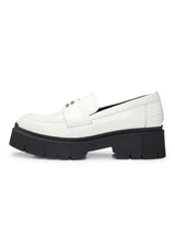 HUGO Kris_Loafer_BROF, Mocasines Planos Mujer, Natural, 36 EU
