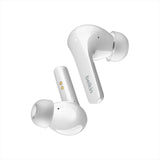Belkin Auriculares inalámbricos True Wireless SOUNDFORM Flow con cancelación Activa del Ruido, Bluetooth, Carga inalámbrica, Resistencia IPX5, 31 Horas de batería, iPhone, Galaxy y Pixel, Blancos