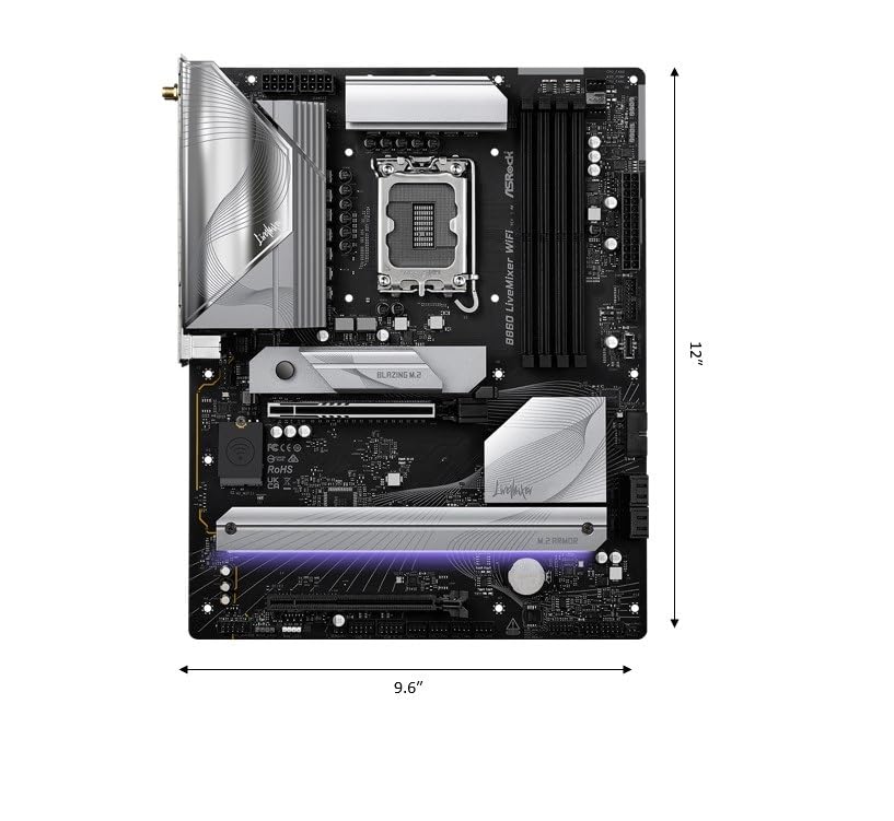 ASRock B860 LiveMixer WiFi DDR5 Intel S1851 Retail (90-MXBQV0-A0UAYZ)