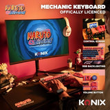 Konix Naruto Shippuden Teclado mecánico con Cable/inalámbrico - Edición Pro Collector Numerada - LED RGB - Diseño Naruto Modo Ermitaño - Naranja