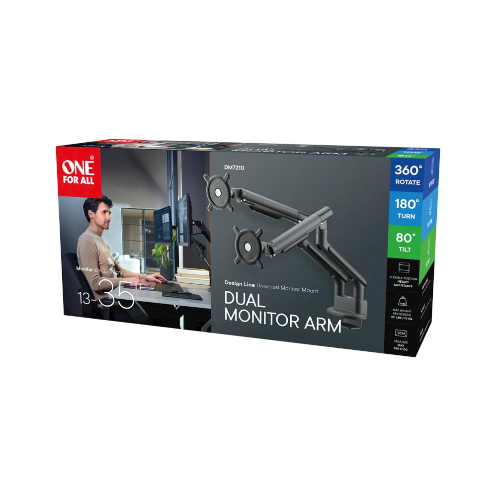 One For All DM 7210 Brazo Universal para Dos monitores