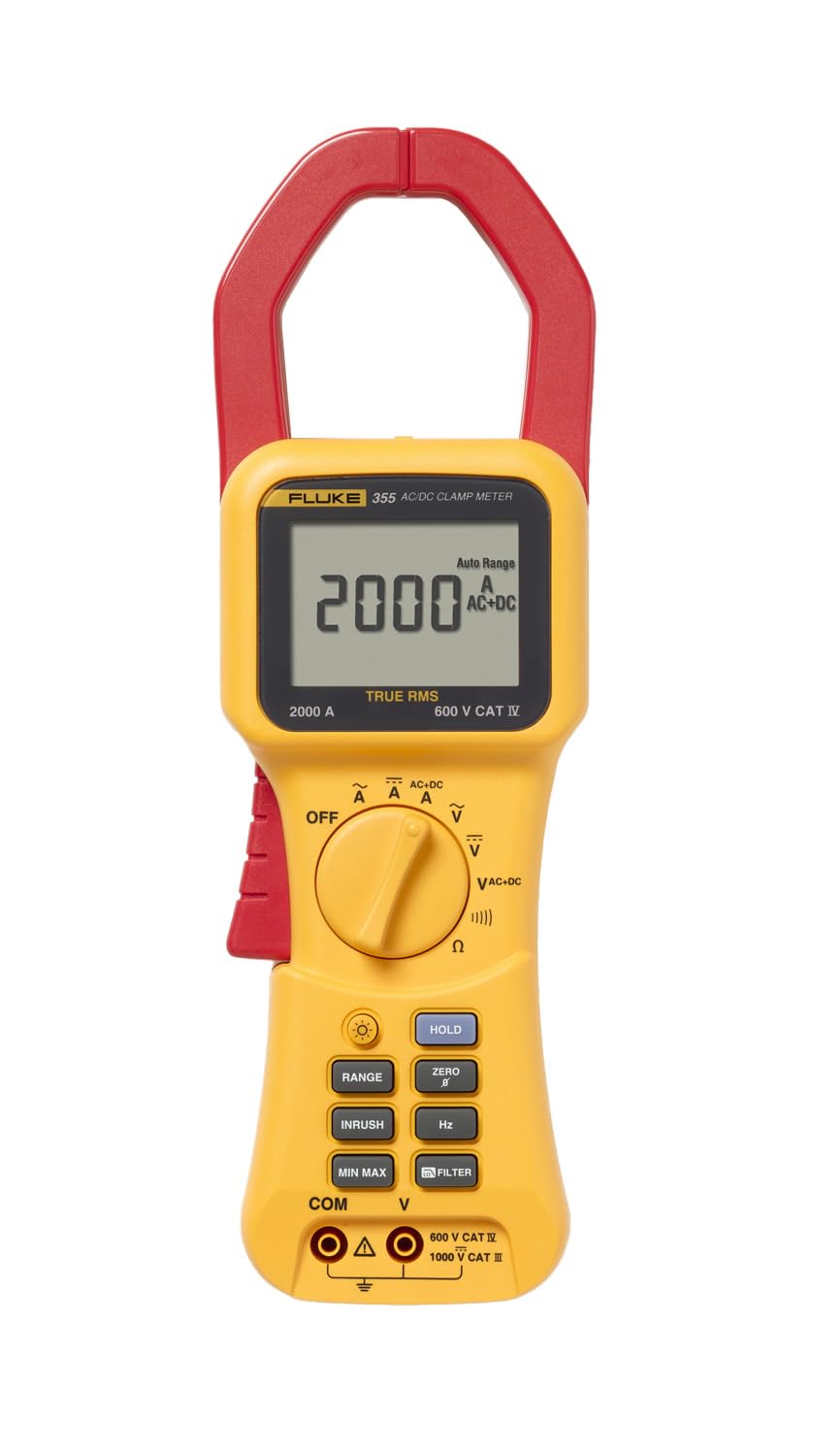 Pinza Amperimétrica TRMS 2000 A, CA/CC 1000V, frecuencia e impedancia