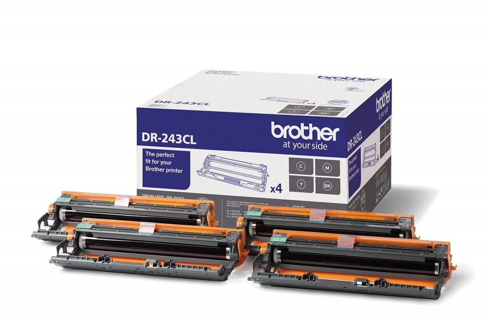 Brother DR243CL - Tambor original para las impresoras HLL3210CW, HLL3230CW, HLL3270CW, DCPL3510CW, DCPL3550CW, MFCL3710CW, MFCL3750CW, MFCL3770CDW, Pack de 4 Colors