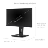 Monitor ViewSonic 27" 4K Ultra HD 60 Hz