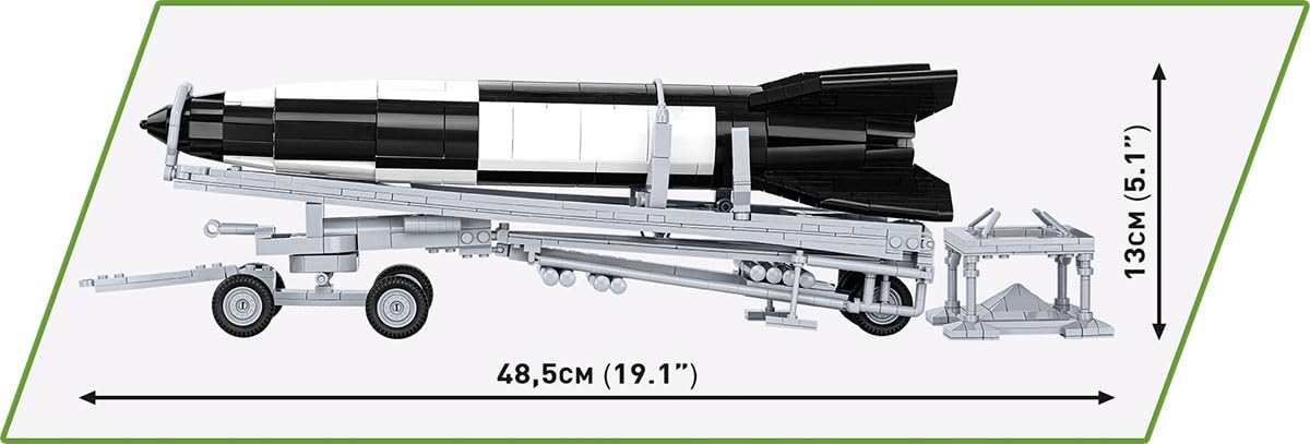 COBI V2 Cohete & Transporter – Edición Executive – Juego de Bloques de sujeción Compuesto por 1191 Elementos de construcción – Artículo nº 3120 – Compatible con Bloques de sujeción de Otros