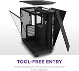 NZXT H6 Flow RGB Mid Tower Cristal Templado USB-C Negra