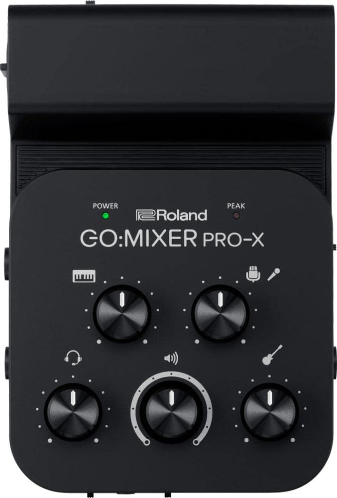 Mezclador de audio para smartphones Roland GO:MIXER PRO-X | Conecta y mezcla hasta 7 fuentes de audio | Añade audio con calidad de estudio a tu contenido y transmisiones en redes sociales