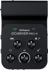 Mezclador de audio para smartphones Roland GO:MIXER PRO-X | Conecta y mezcla hasta 7 fuentes de audio | Añade audio con calidad de estudio a tu contenido y transmisiones en redes sociales