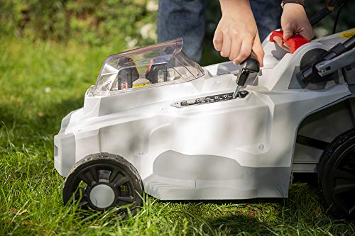 IKRA cortacésped Mulching ICM 2/2037, Incl. 2X batería y Doble Cargador rápido