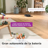 Bosch - Robot Spotless MAX CAM, BCRDW3BX, aspira y friega, Potencia 11.000 Pa, Almohadillas giratorias, estación Seca-húmeda, Visión Inteligente por luz estructurada, Cámara, Home Connect App, Negro