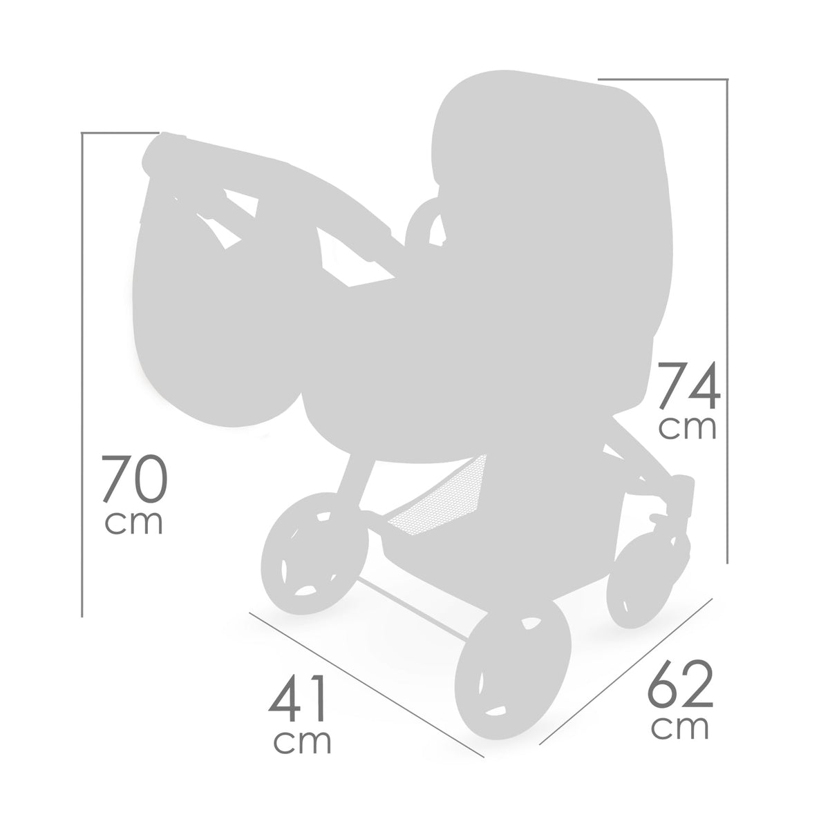 Carro de Muñecas Tulipe 3x1 Plegable DeCuevas 80574