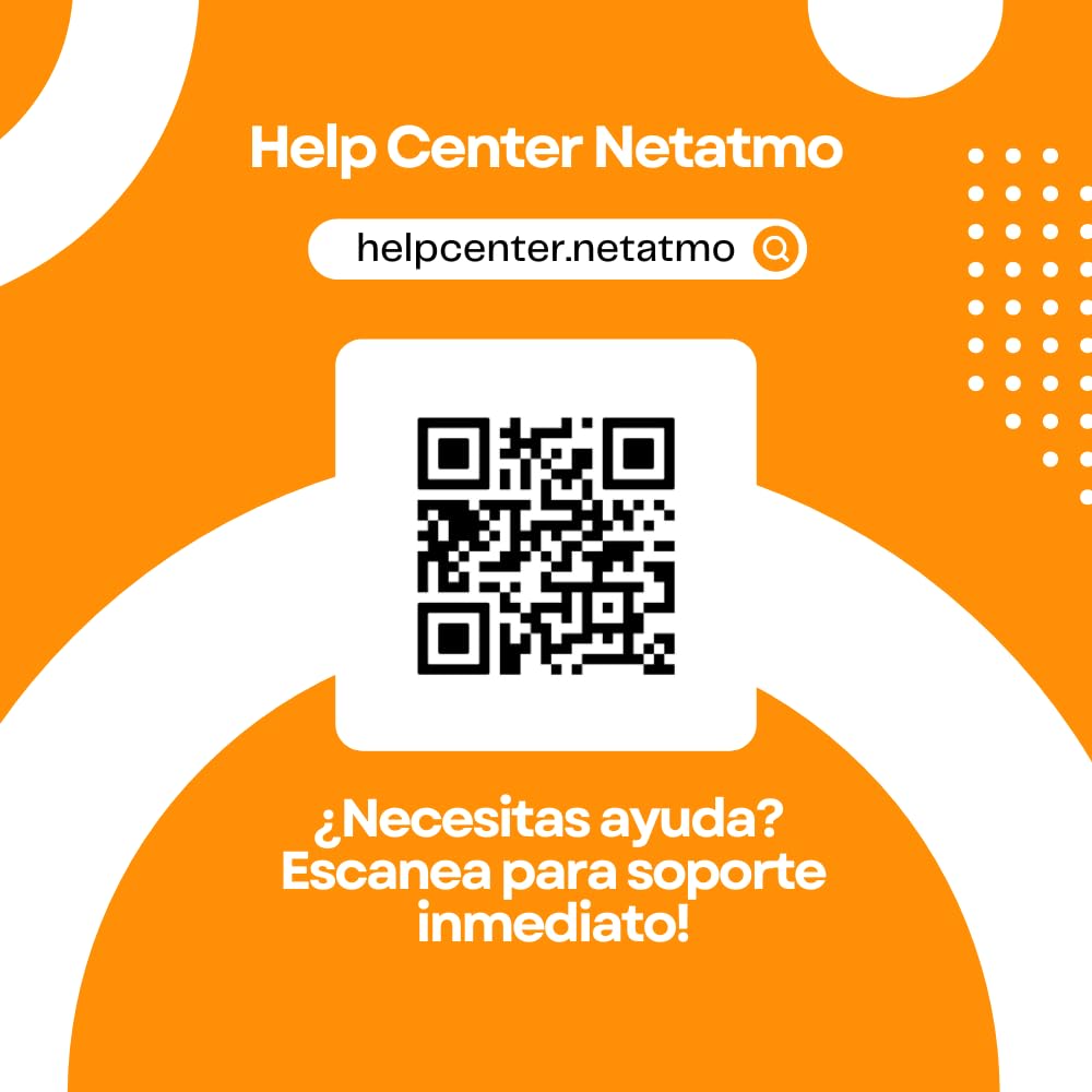Netatmo Cámara de Vigilancia Interior con Soporte de Pared, WiFi, AI Reconocimiento Facial, Detección de Movimientos, Transmisión en Vivo, Visión Nocturna, FHD 1080p, Sin Costo Adicional, NSC-AMZ