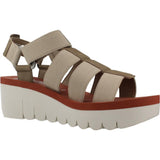 Fly London YOJI198FLY, Sandalias Mujer, Military/Beige/Brick, 38 EU