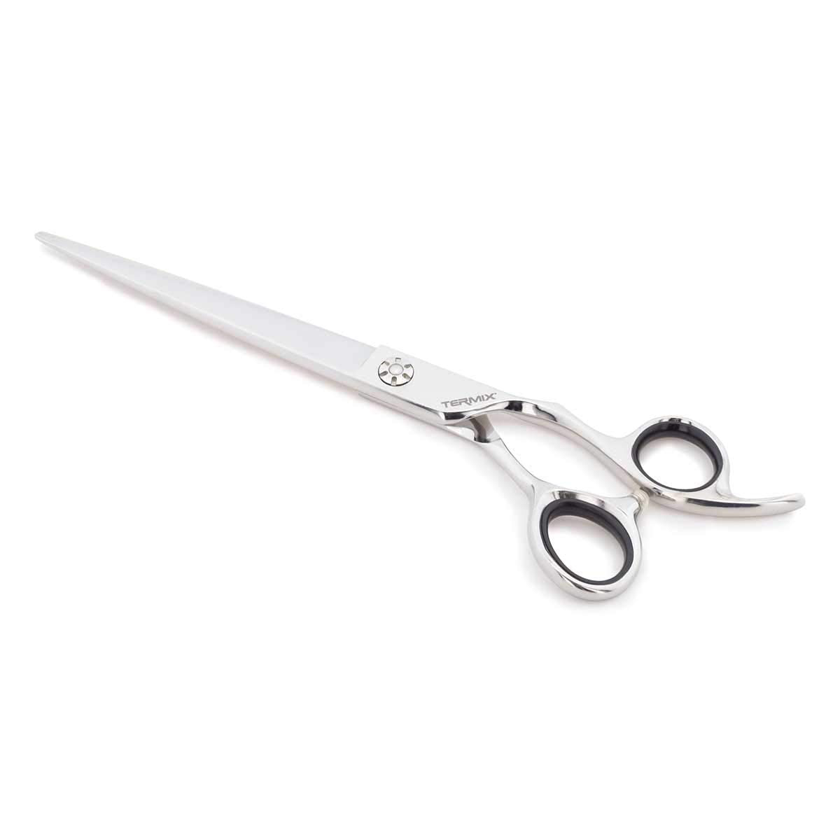 Termix Tijeras Barber Premium 7" - Tijera barber profesional para cabello y barba, con hojas cóncavas y acero inoxidable.